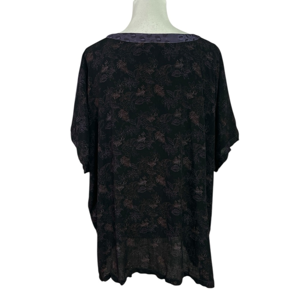 Tienda Ho 100% Rayon Boho Top in Free Size Floral Paisley Print Embroidered - Picture 5 of 7